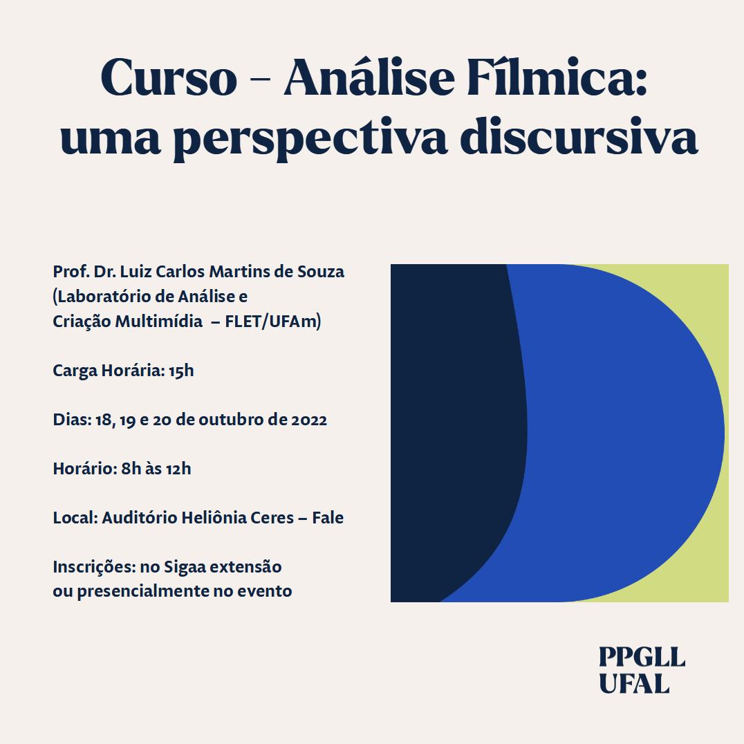 Curso - Análise Fílmica: Uma Perspectiva Discursiva — Faculdade De Letras